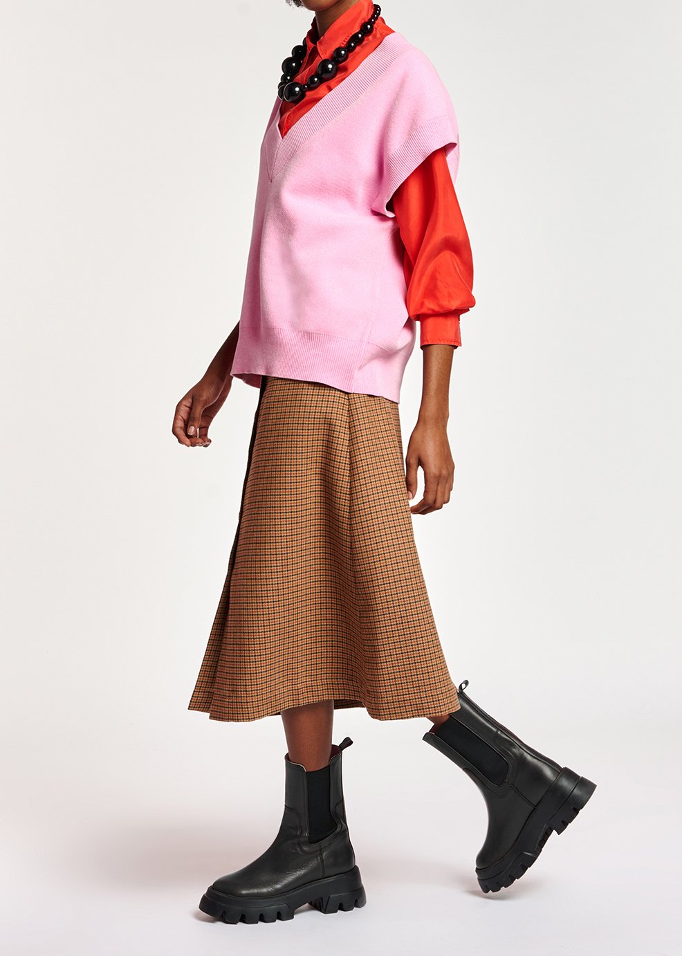 Roze gebreid vest zonder mouwen RE—SSENTIEL tweedehands photo 6