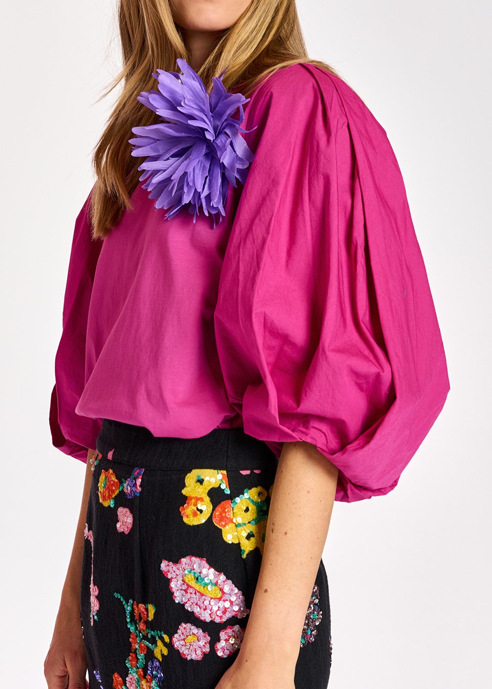 Aperobis poplin sleeve t-shirt RE—SSENTIEL tweedehands photo 4
