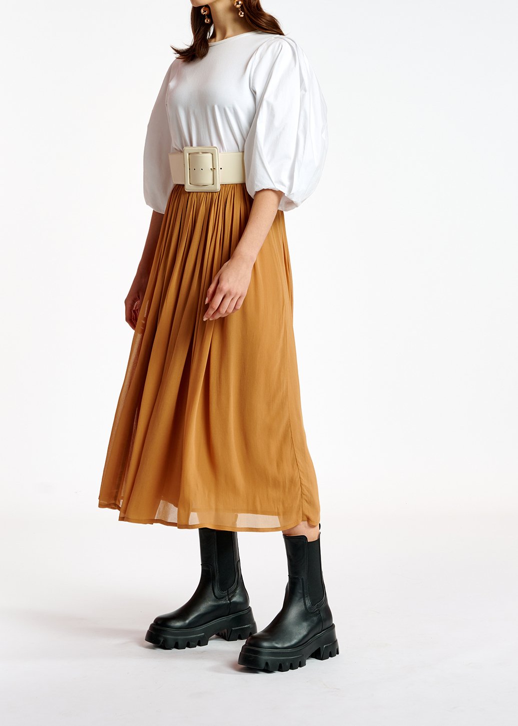 Jupe maxi beige foncé RE—SSENTIEL seconde main photo 6