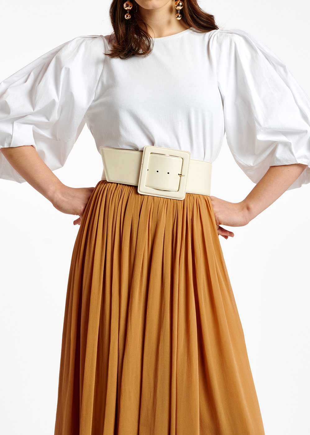 Jupe maxi beige foncé RE—SSENTIEL seconde main photo 8