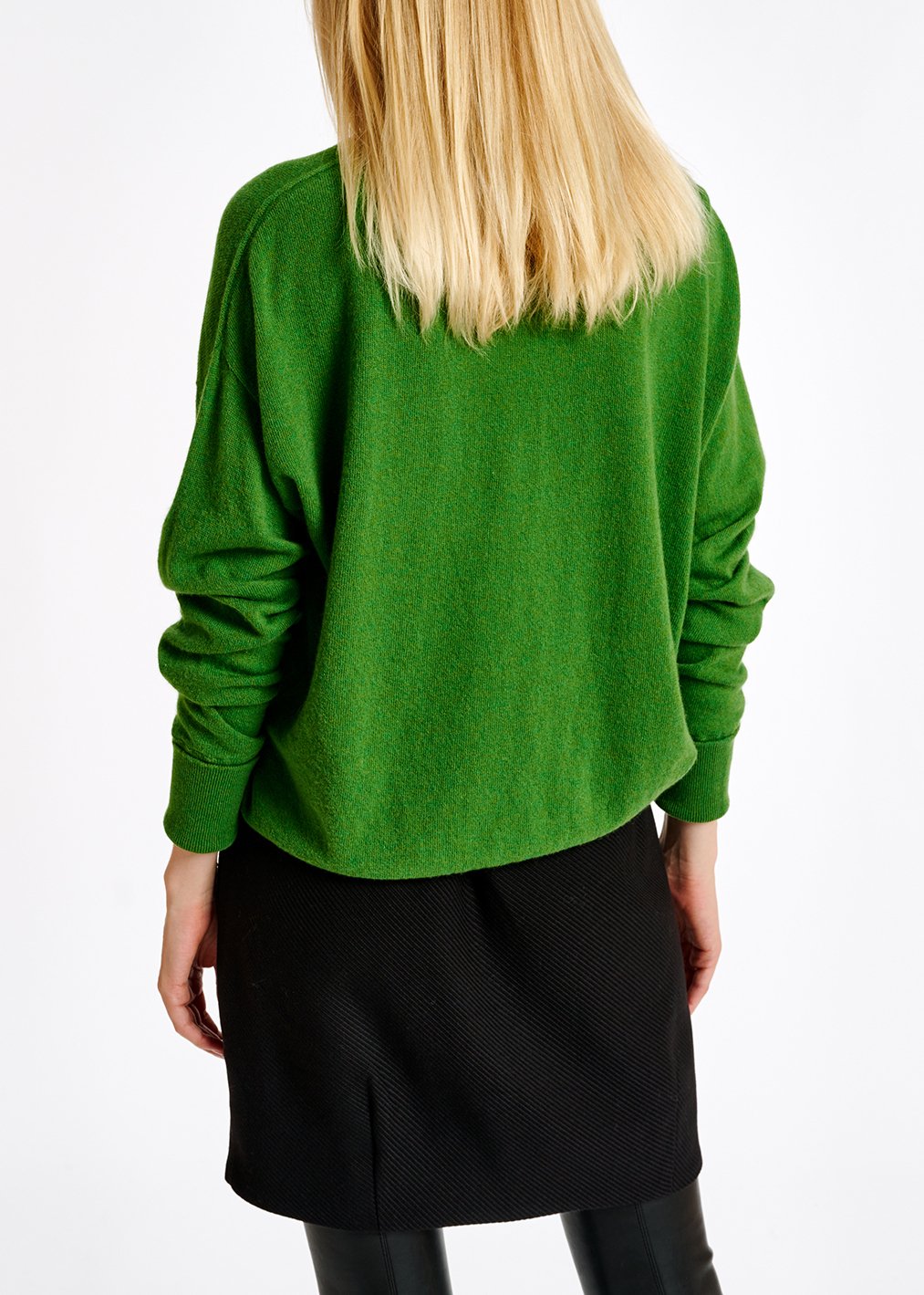 Green merino wool blend sweater RE—SSENTIEL second-hand photo 4