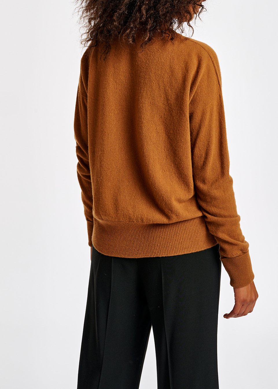 Pull camel en mélange de mérinos RE—SSENTIEL seconde main photo 4
