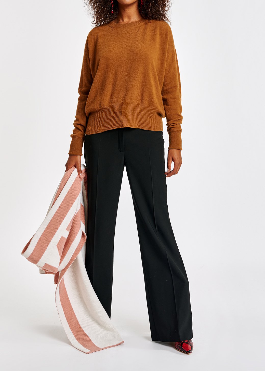 Pull camel en mélange de mérinos RE—SSENTIEL seconde main photo 5