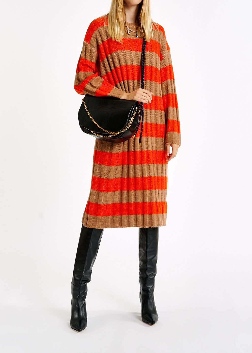 Astripes long jurk RE—SSENTIEL tweedehands photo 3