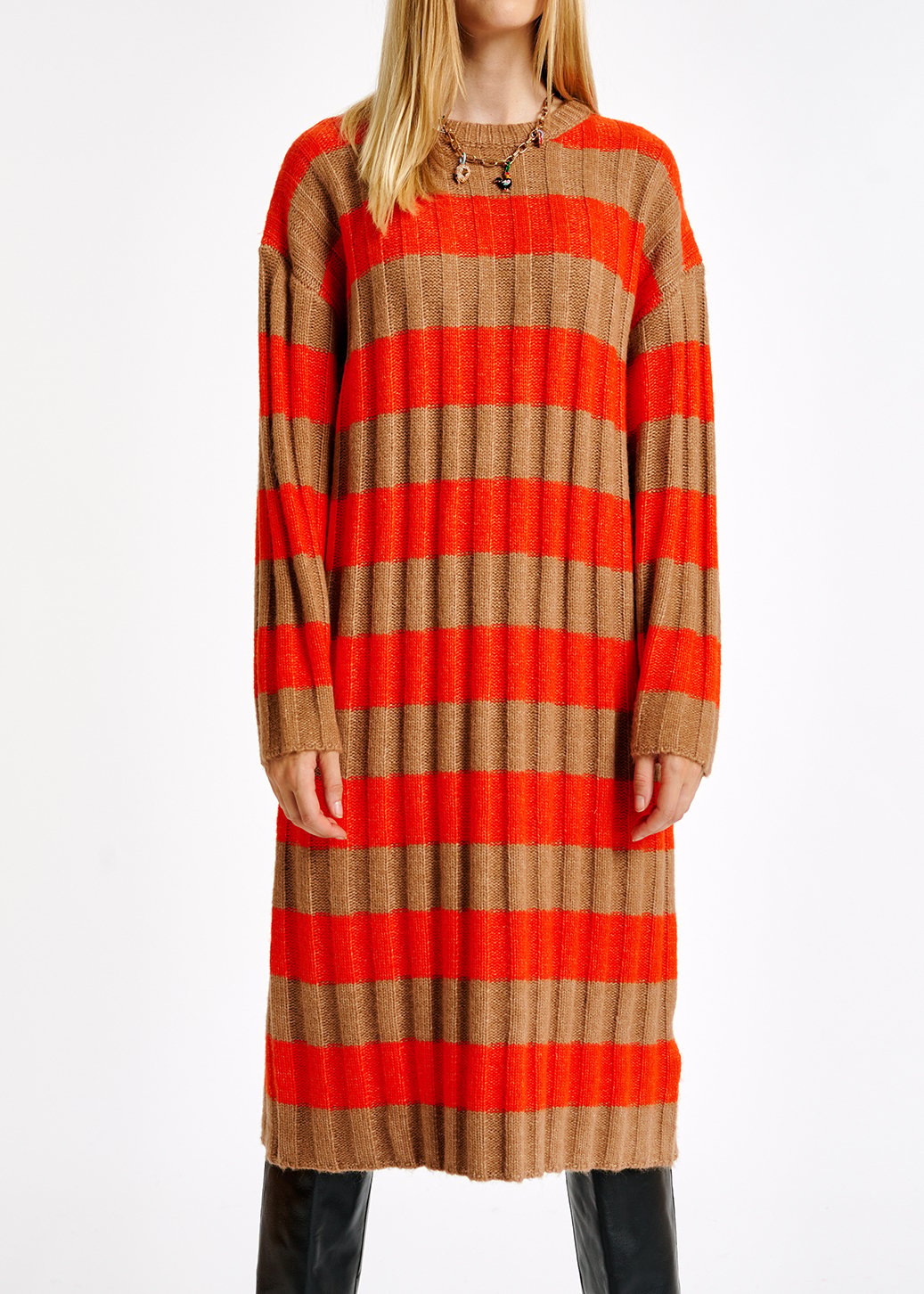Astripes long jurk RE—SSENTIEL tweedehands photo 5