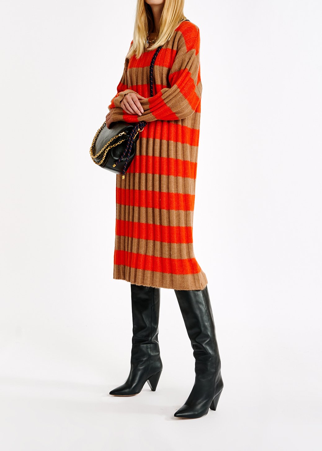 Astripes long jurk RE—SSENTIEL tweedehands photo 8