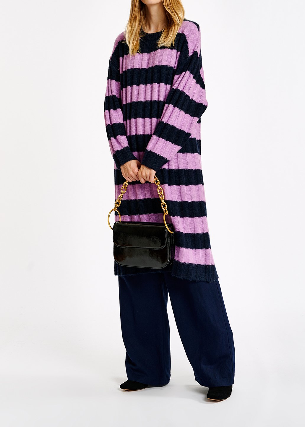 Astripes long jurk RE—SSENTIEL tweedehands photo 4