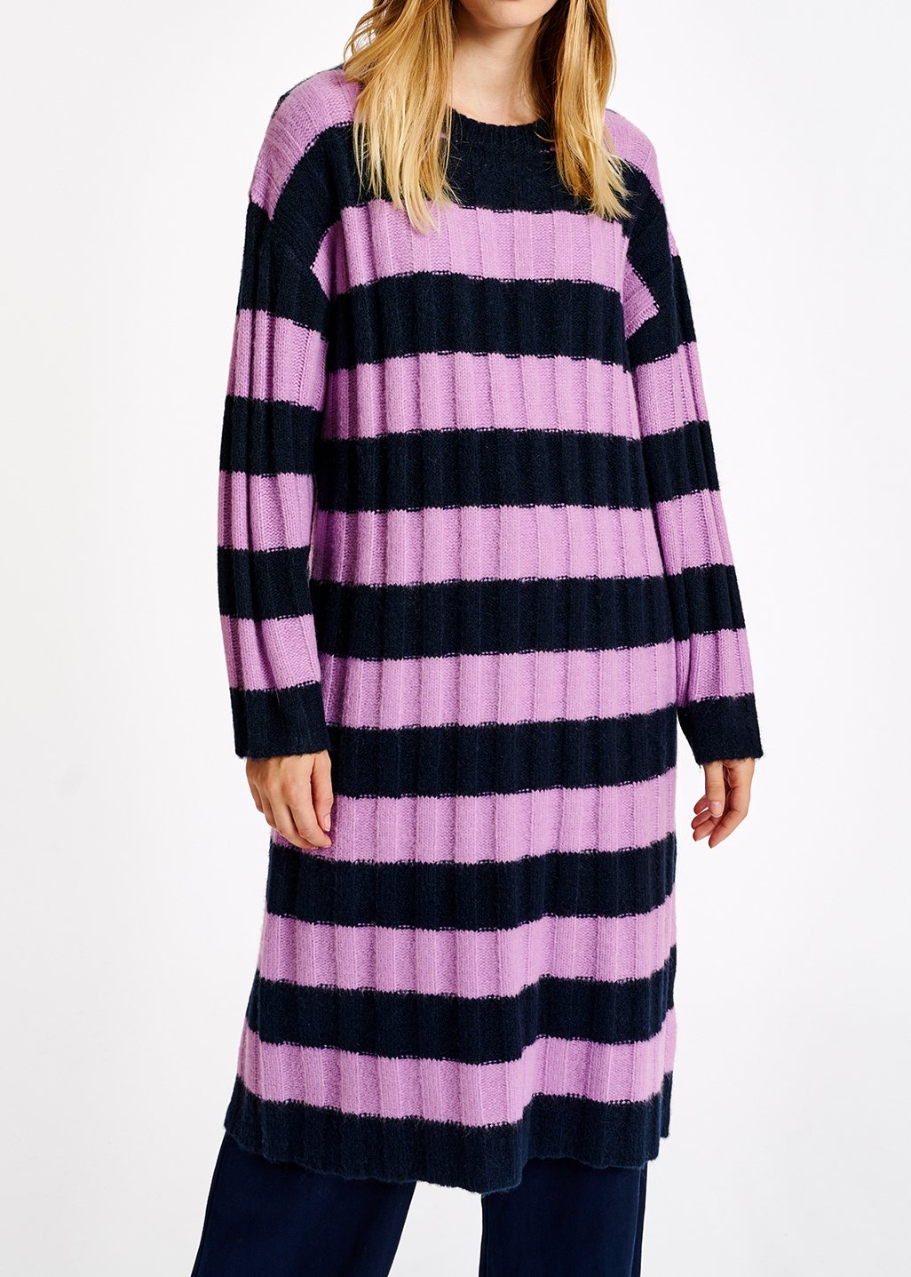 Astripes long jurk RE—SSENTIEL tweedehands photo 5