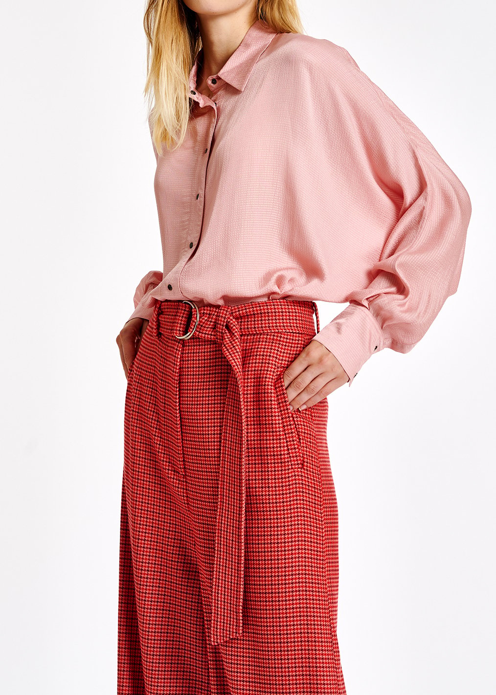 Roze oversized hemd RE—SSENTIEL tweedehands photo 5