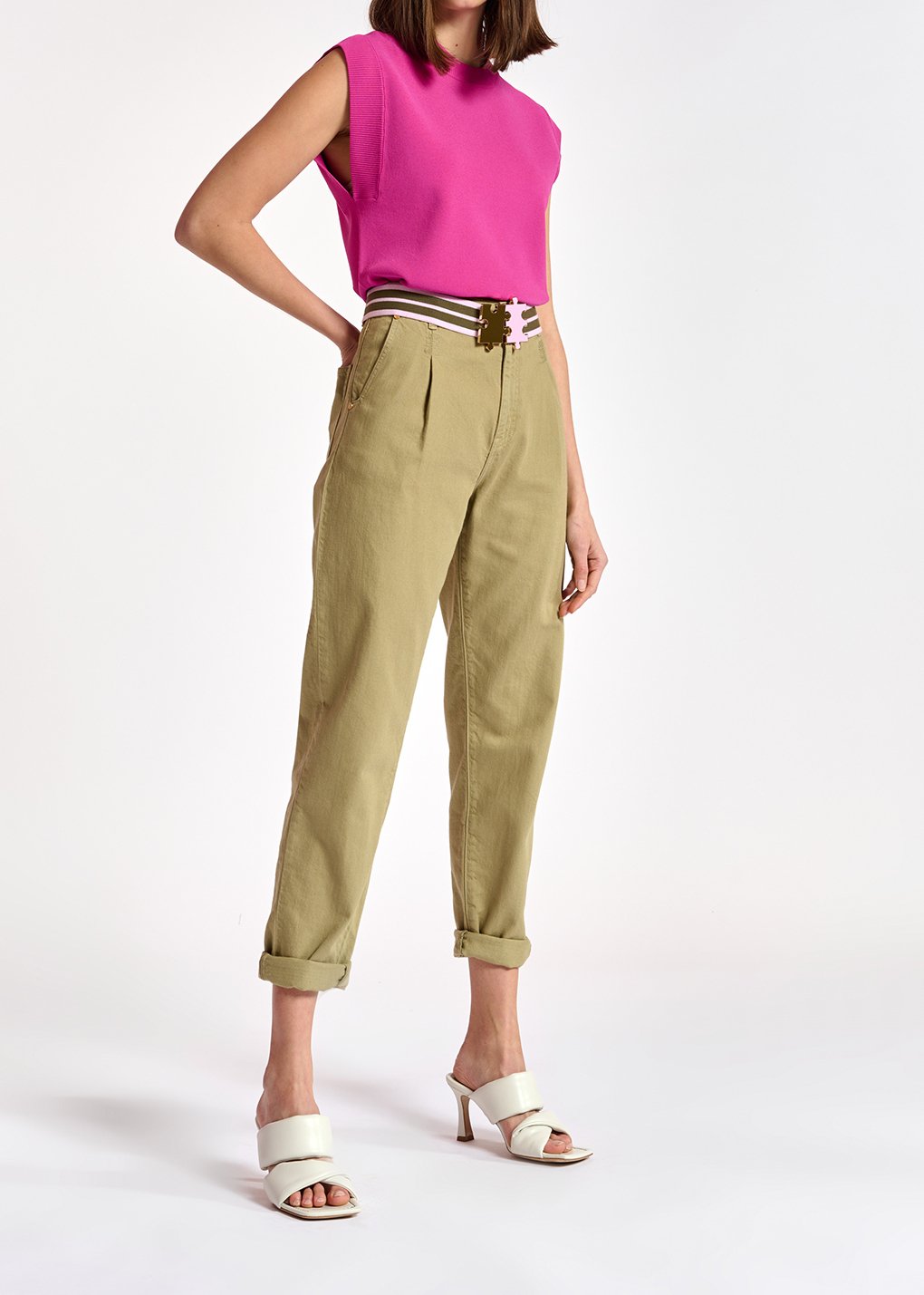 Beige denim boyfriend jeans RE—SSENTIEL second-hand photo 3