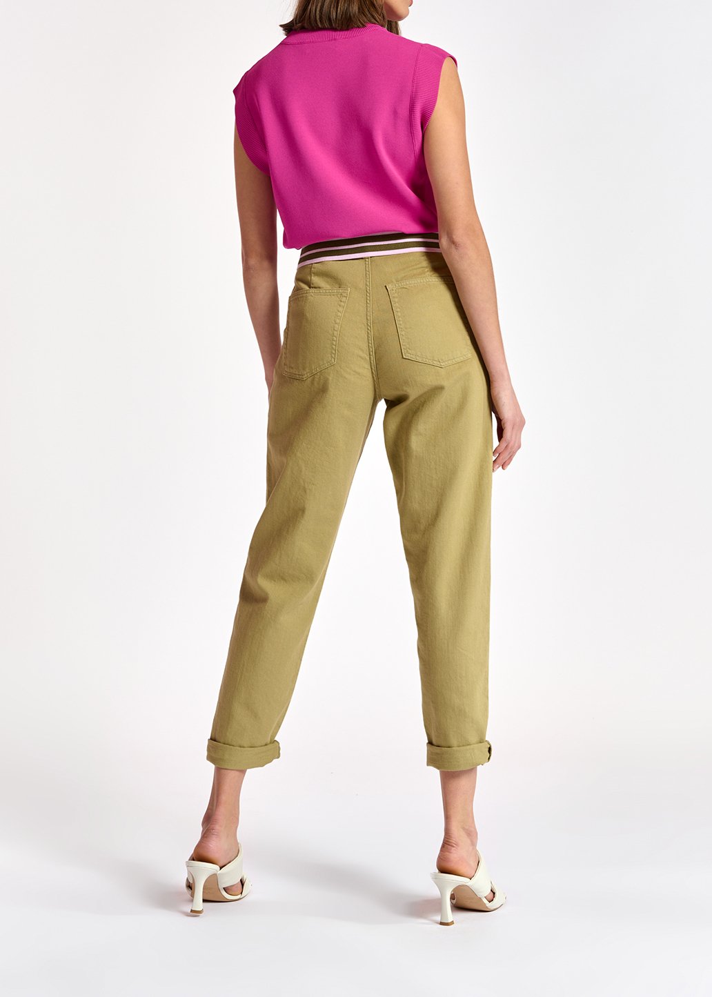 Beige denim boyfriend jeans RE—SSENTIEL second-hand photo 8