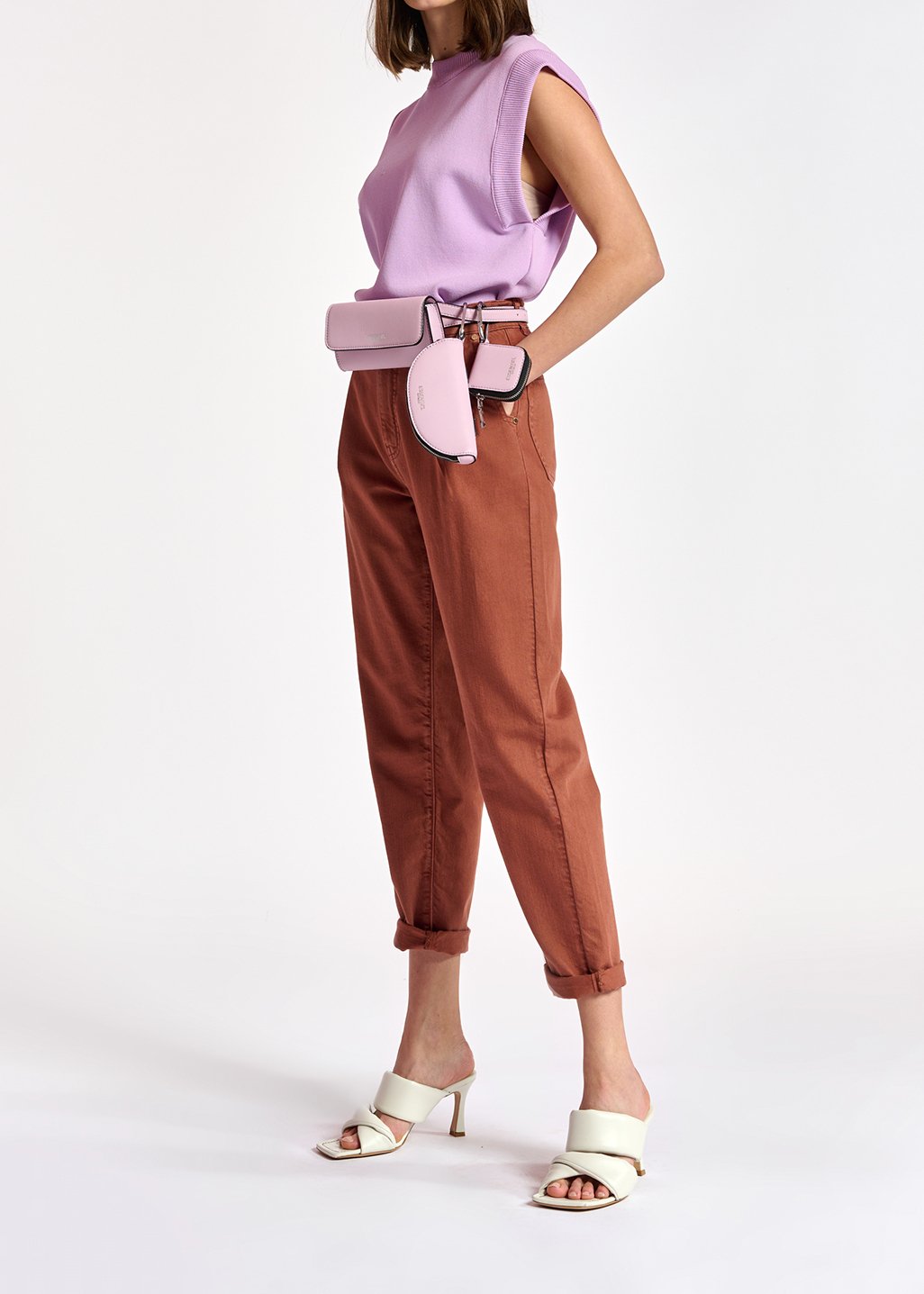Jean boyfriend brun RE—SSENTIEL seconde main photo 5
