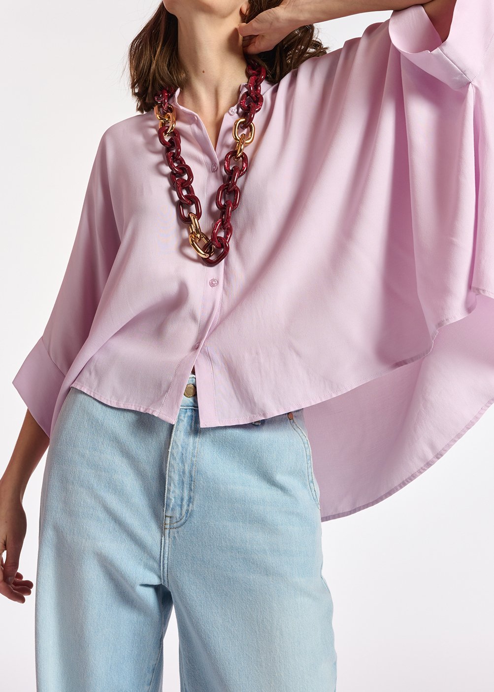 Top oversize lilas RE—SSENTIEL seconde main photo 3