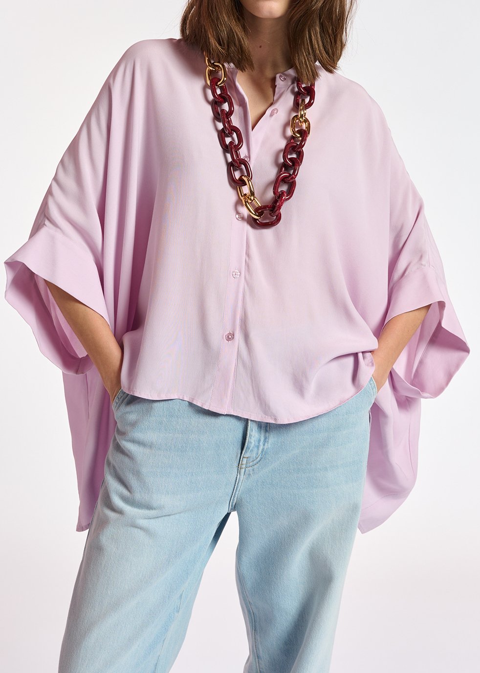 Top oversize lilas RE—SSENTIEL seconde main photo 8