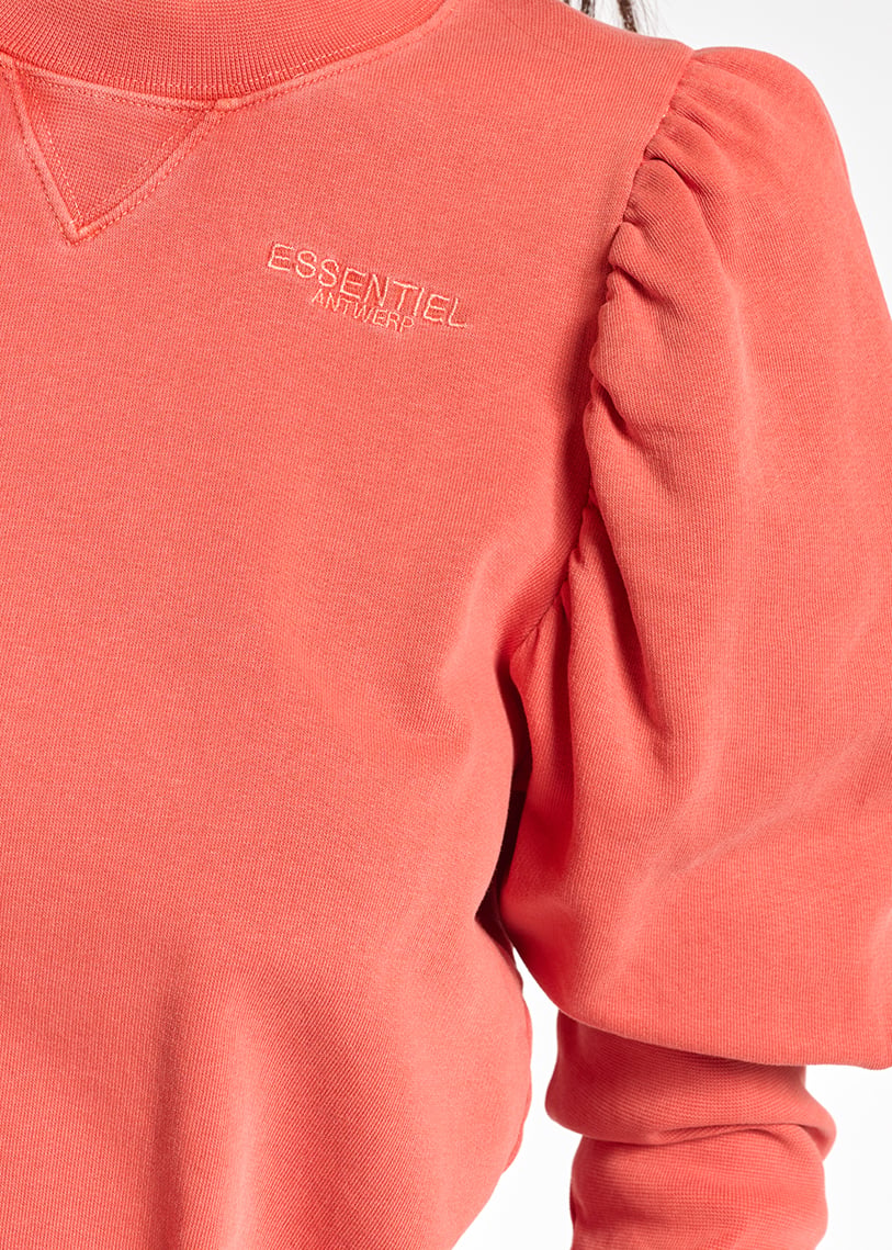 Sweatshirt rose clair en jersey de coton bio RE—SSENTIEL seconde main photo 4
