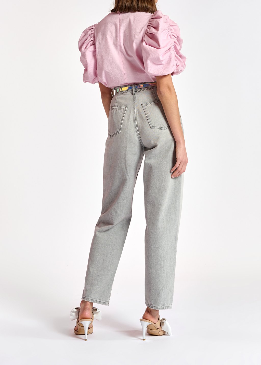 Jean boyfriend gris RE—SSENTIEL seconde main photo 5
