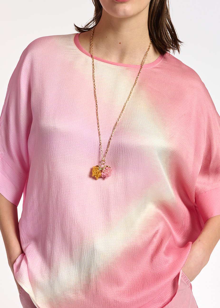 Top carré au tie-dye rose clair RE—SSENTIEL seconde main photo 5