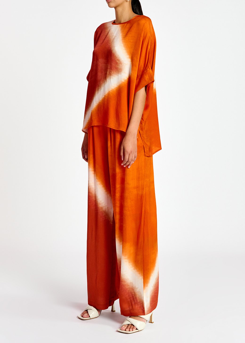 Top carré au tie-dye orange RE—SSENTIEL seconde main photo 5