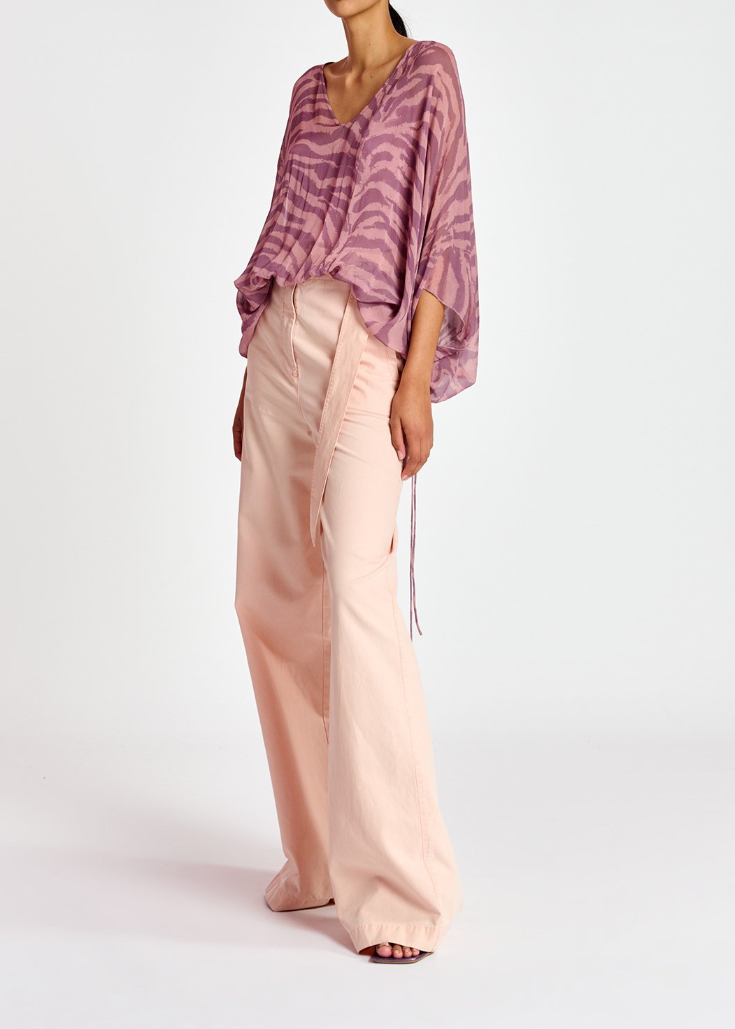 Lila wijde top met zebraprint RE—SSENTIEL tweedehands photo 4