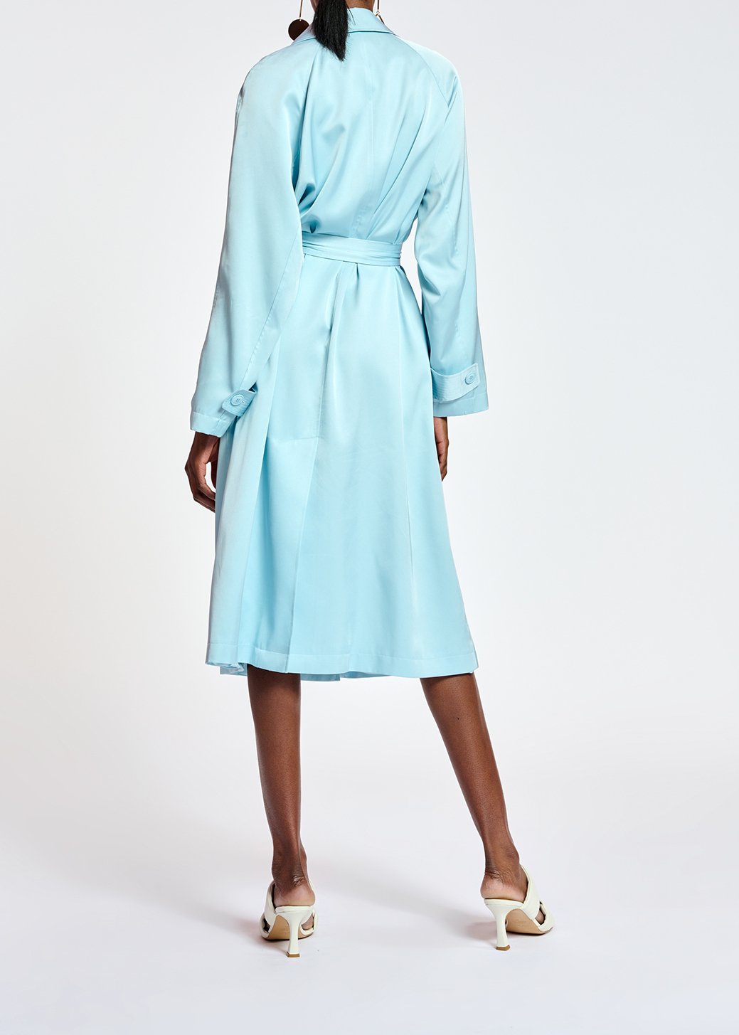 Robe imper bleu clair RE—SSENTIEL seconde main photo 4
