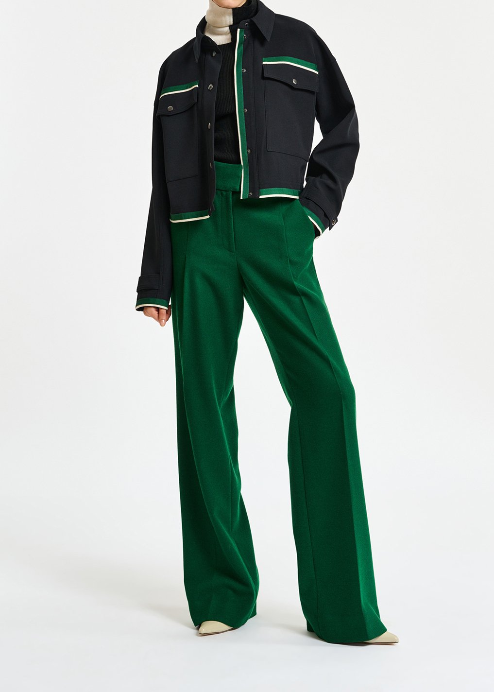 Veste noire style utilitaire RE—SSENTIEL seconde main photo 3