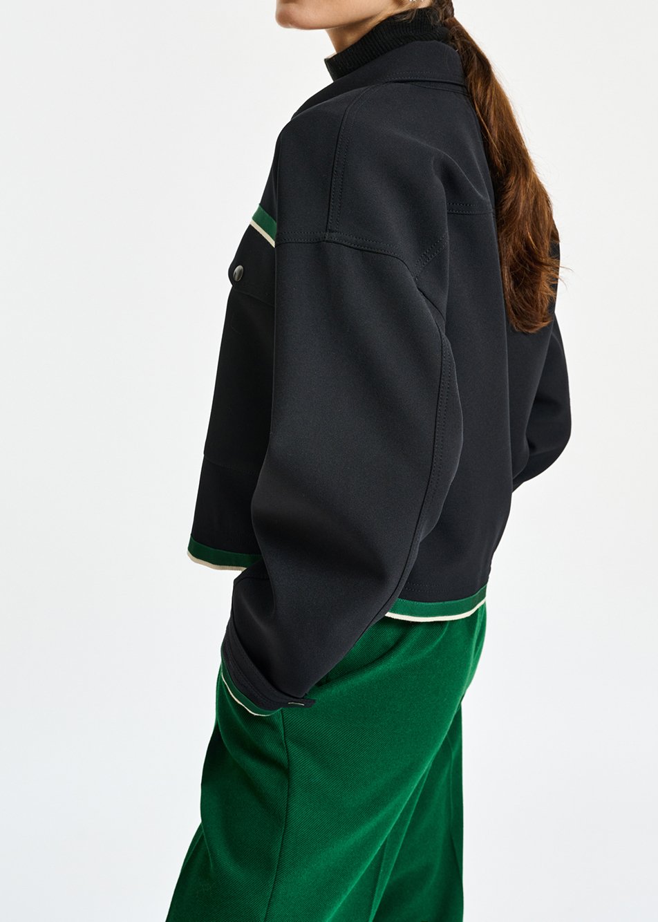 Veste noire style utilitaire RE—SSENTIEL seconde main photo 5