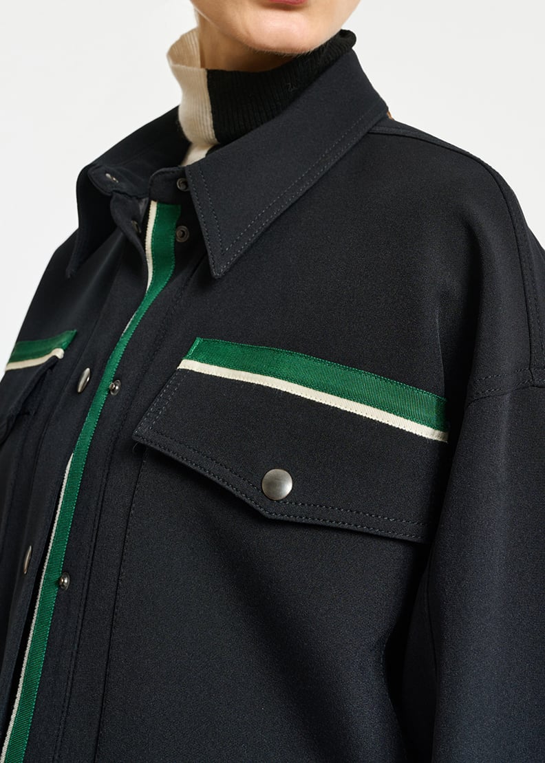 Veste noire style utilitaire RE—SSENTIEL seconde main photo 6