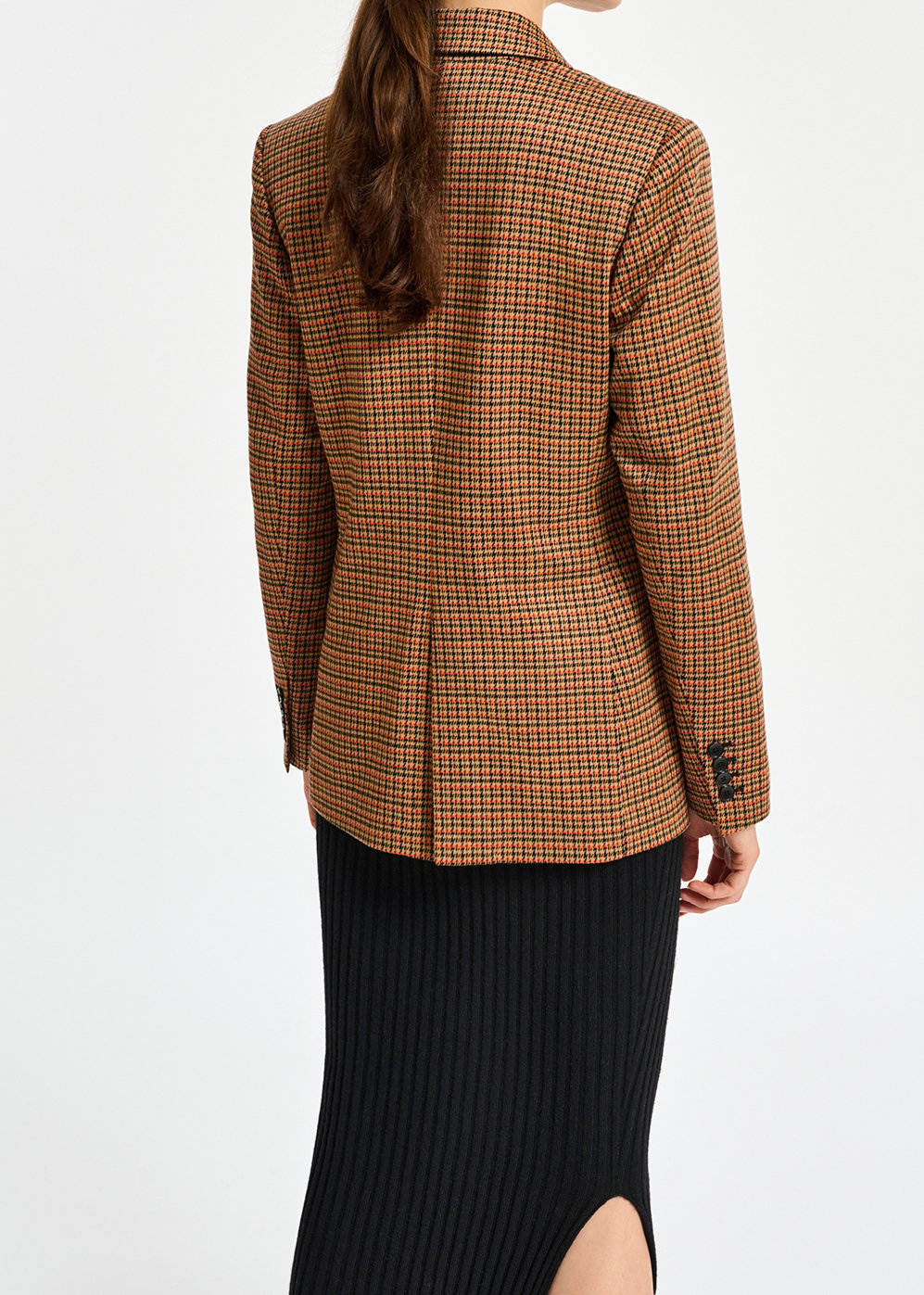 Blazer in pied-de-poule met dubbele knopenrij RE—SSENTIEL tweedehands photo 4