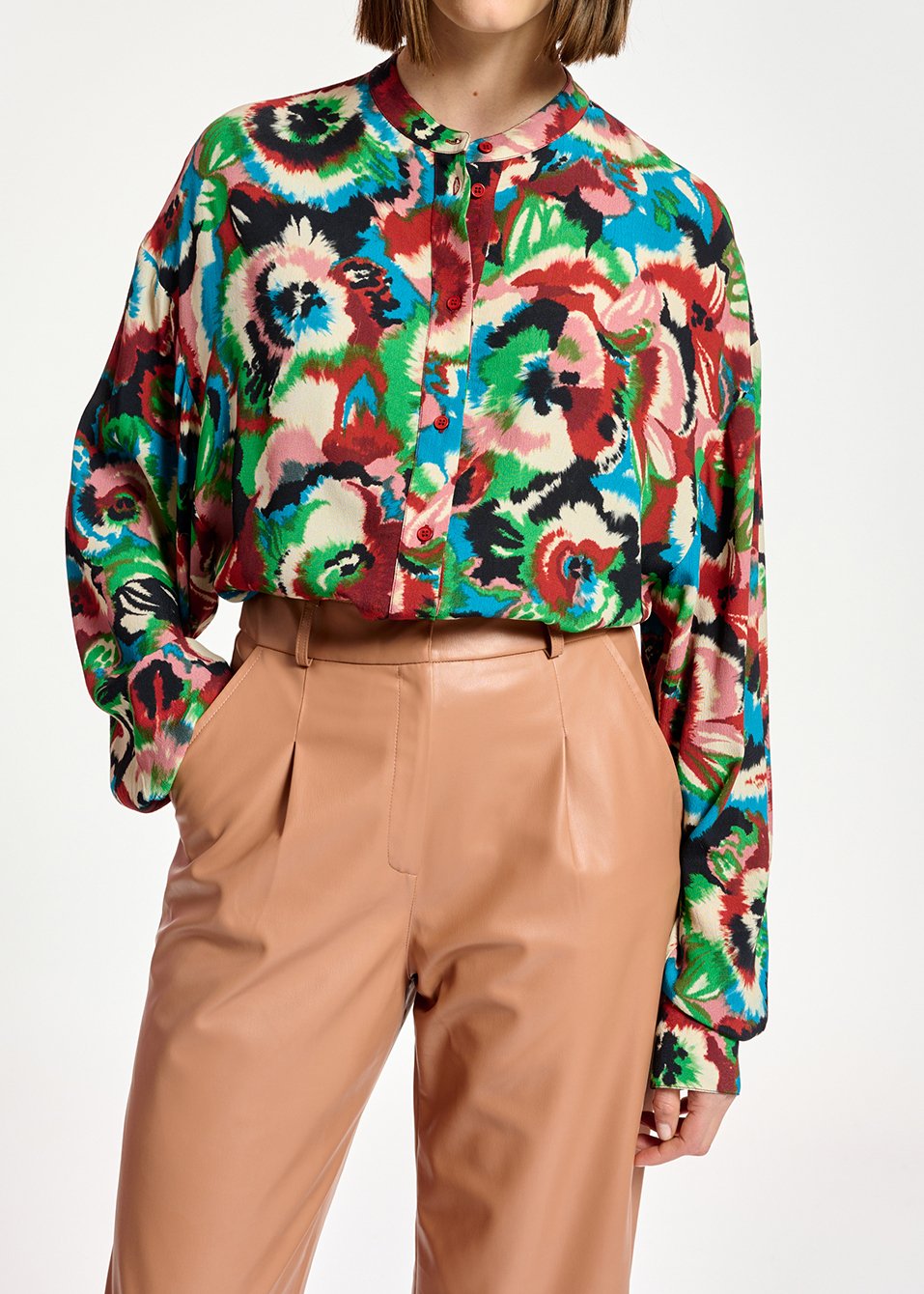 Chemise à  imprimé fleuri RE—SSENTIEL seconde main photo 3