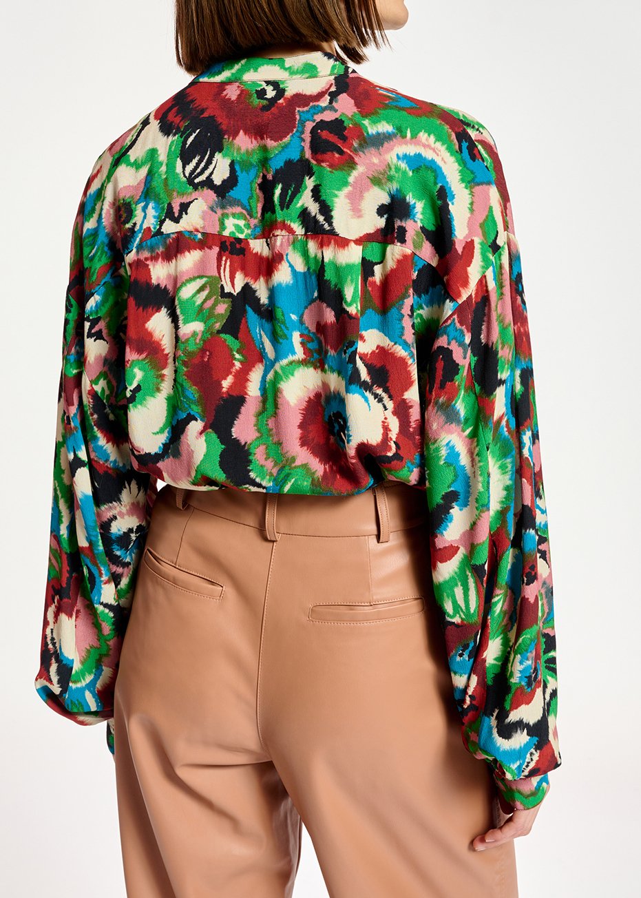Chemise à  imprimé fleuri RE—SSENTIEL seconde main photo 5