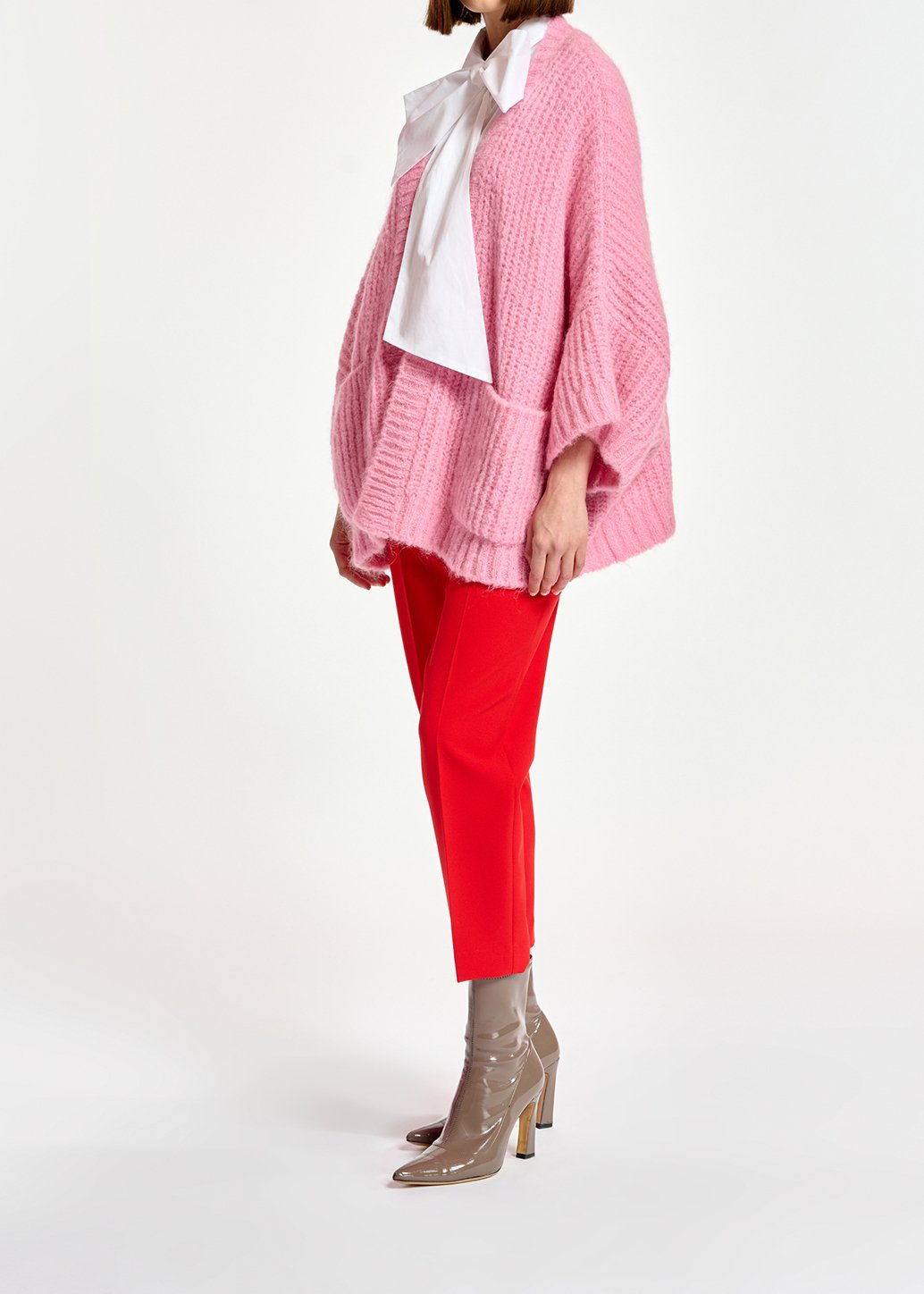 Roze cardigan met boxy snit RE—SSENTIEL tweedehands photo 6