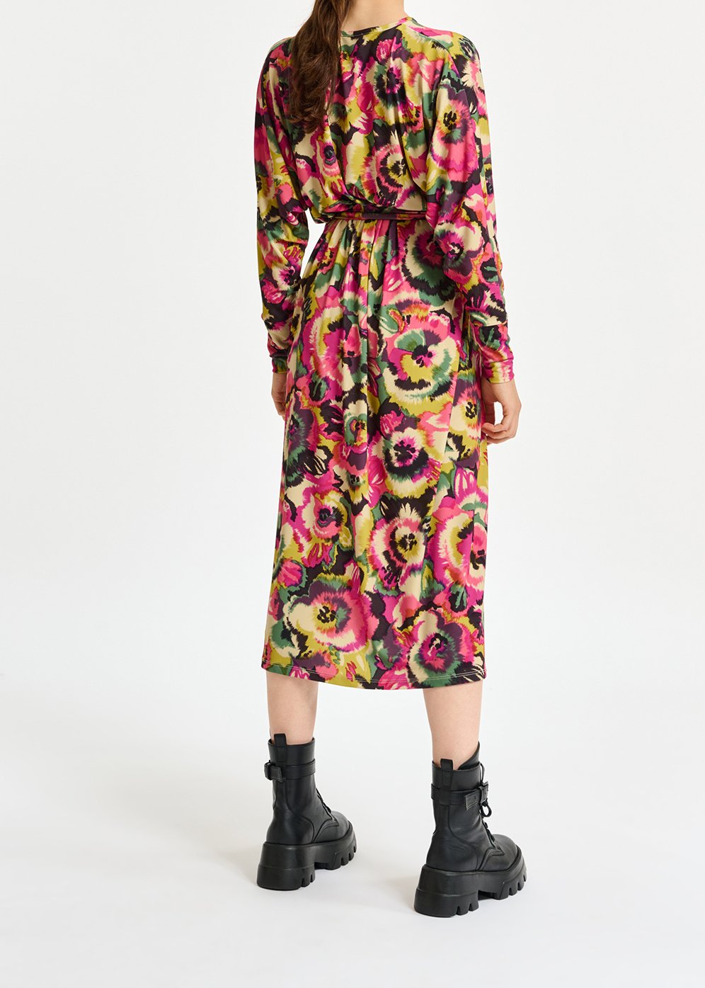 Jupe midi multicolore à  imprimé fleuri RE—SSENTIEL seconde main photo 6