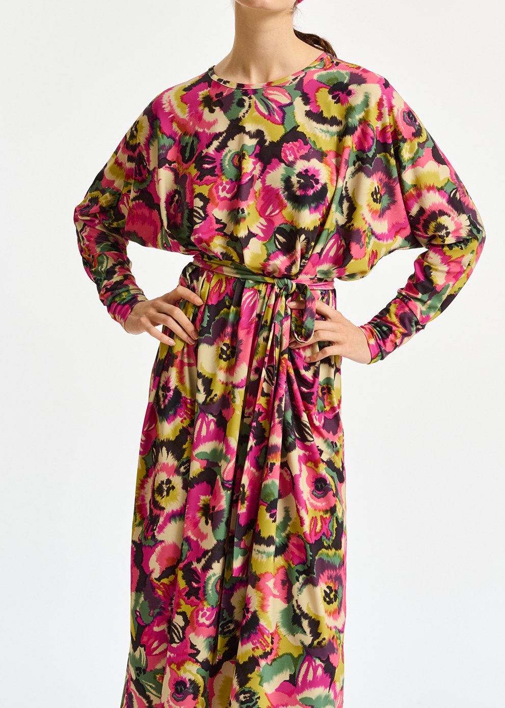 Jupe midi multicolore à  imprimé fleuri RE—SSENTIEL seconde main photo 7