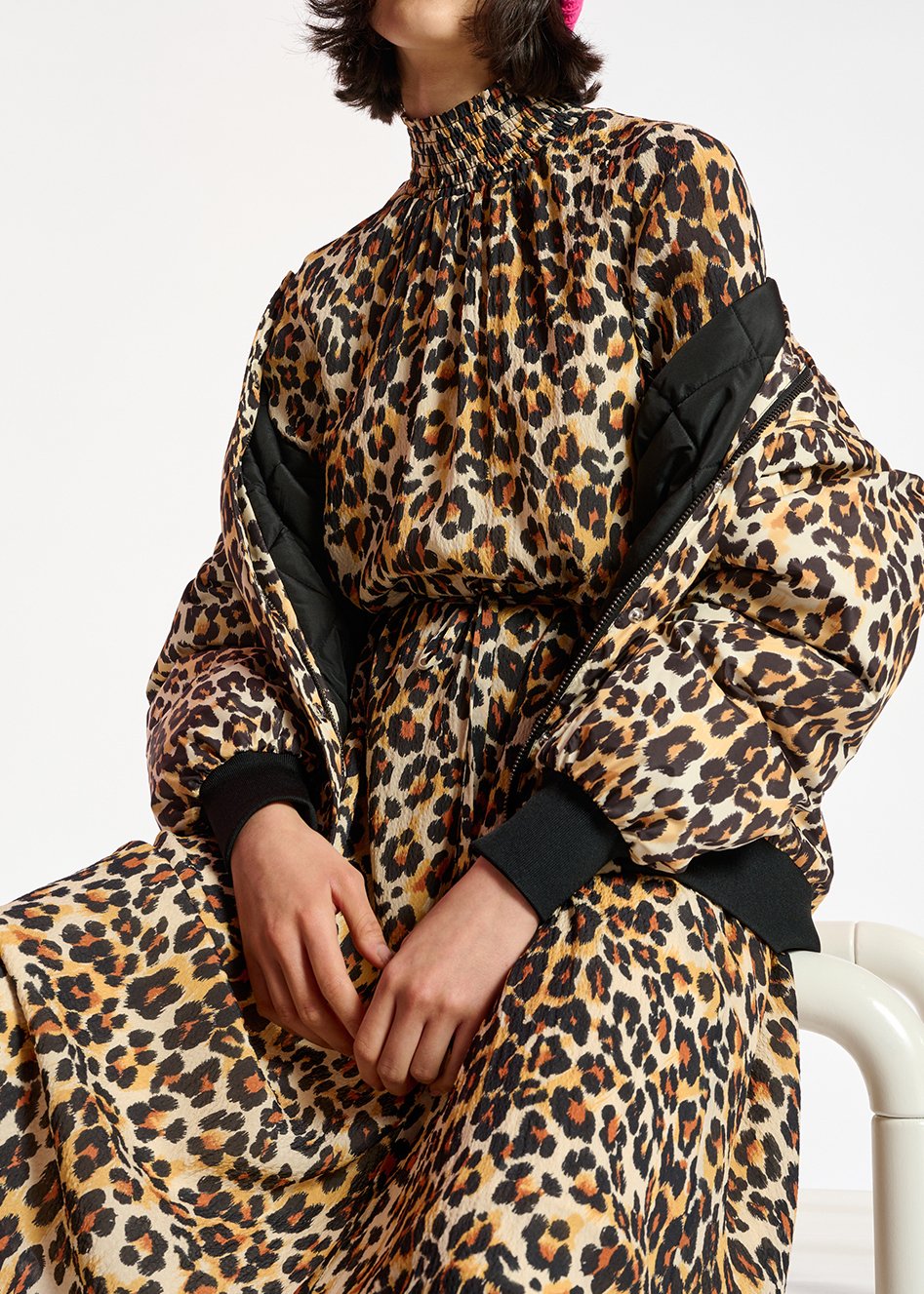 Midi-jurk met luipaardprint RE—SSENTIEL tweedehands photo 6