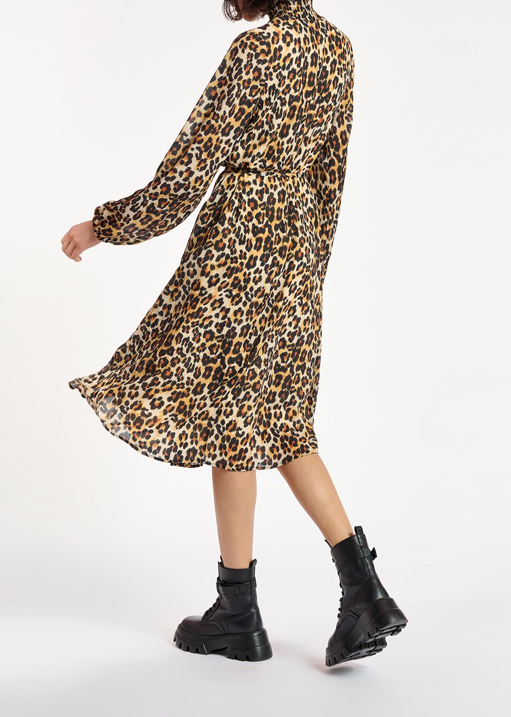 Midi-jurk met luipaardprint RE—SSENTIEL tweedehands photo 7