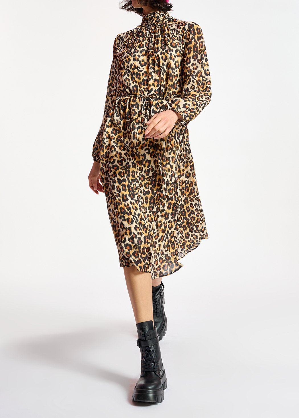 Midi-jurk met luipaardprint RE—SSENTIEL tweedehands photo 8