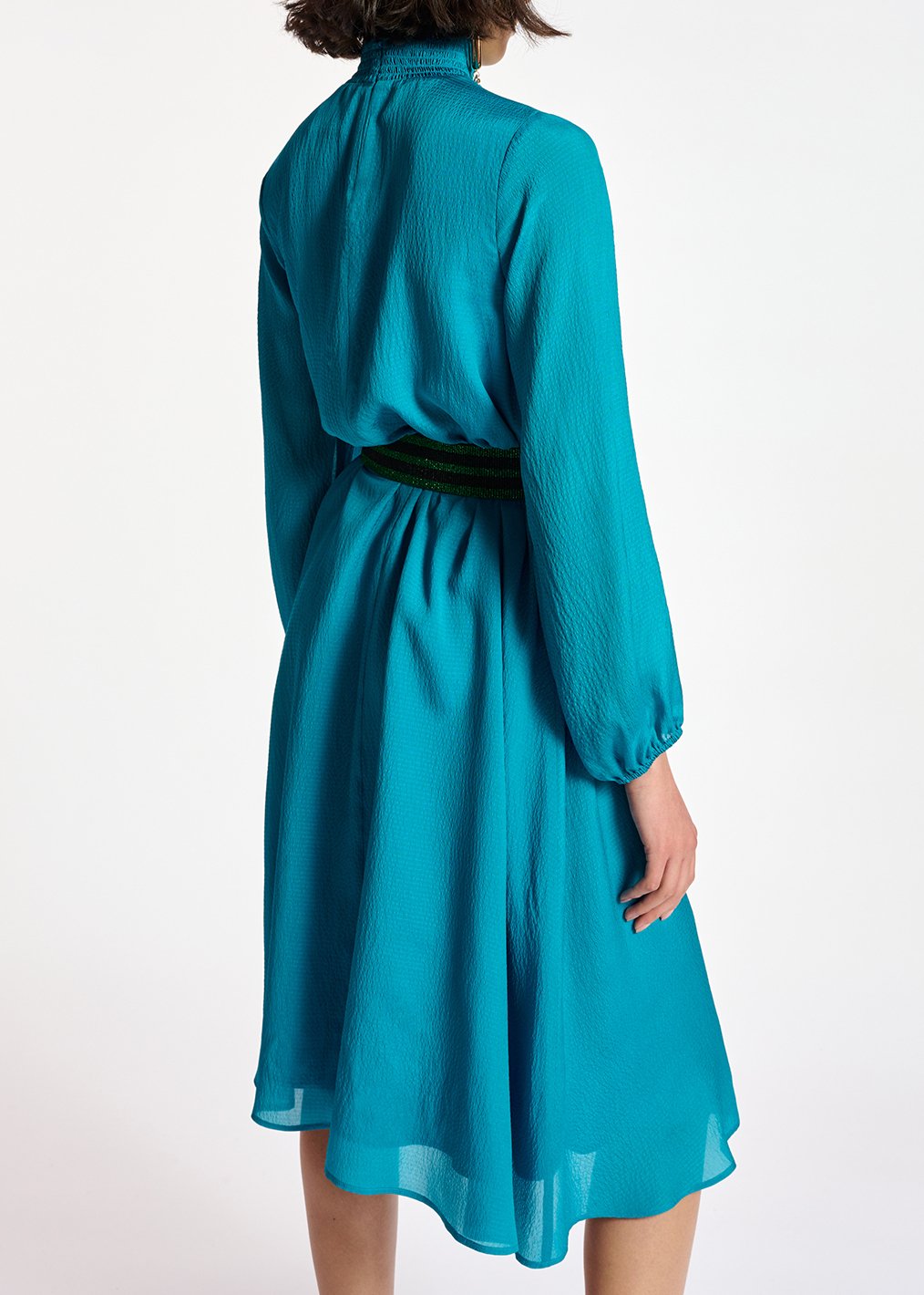 Blue midi-length dress RE—SSENTIEL second-hand photo 5