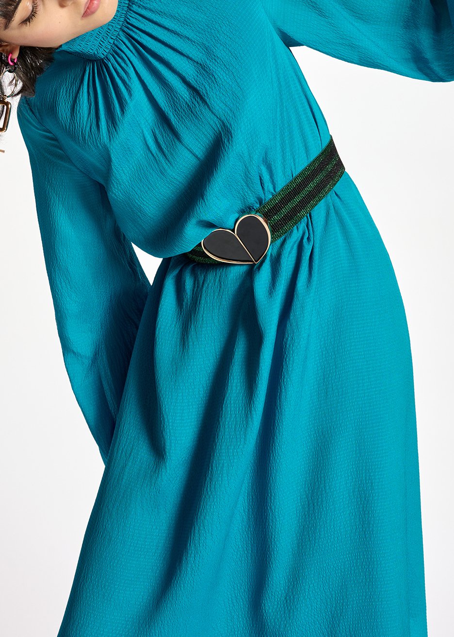 Blue midi-length dress RE—SSENTIEL second-hand photo 8
