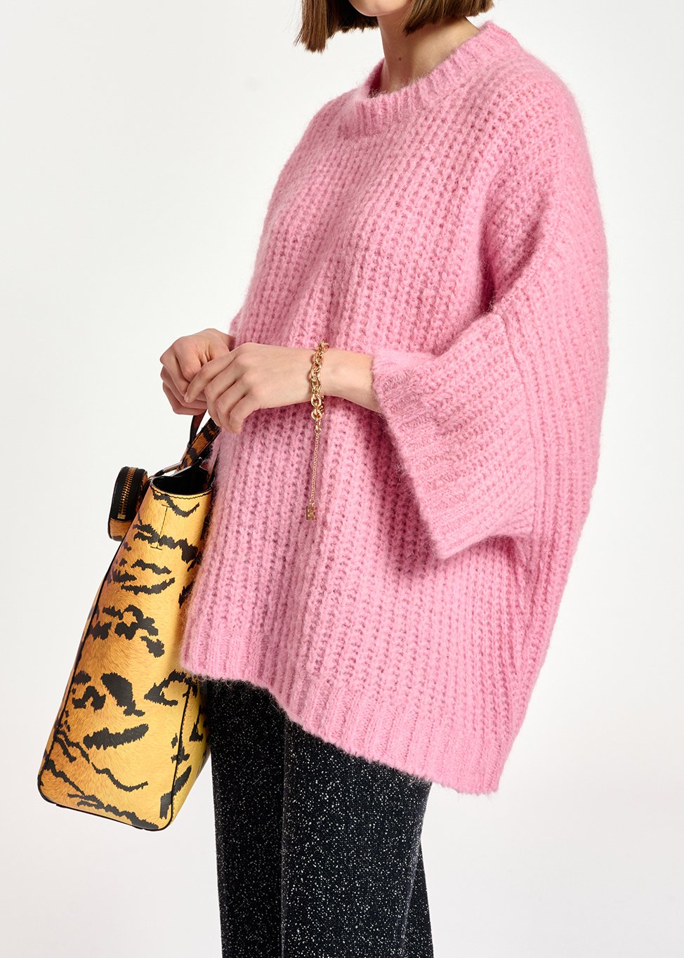 Pull boxy rose RE—SSENTIEL seconde main photo 5
