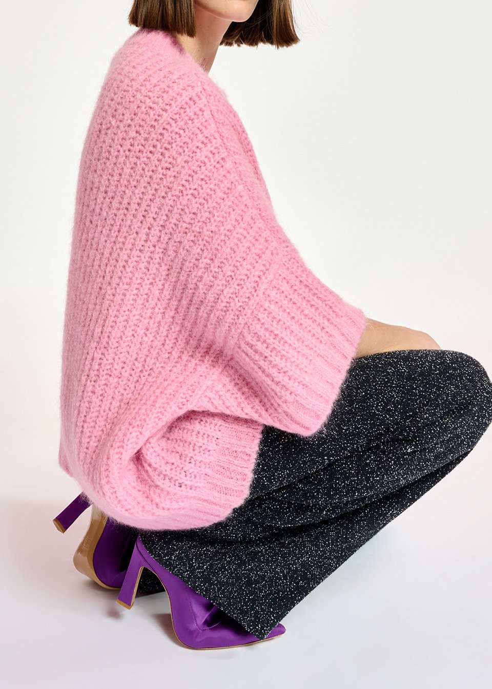 Pull boxy rose RE—SSENTIEL seconde main photo 6
