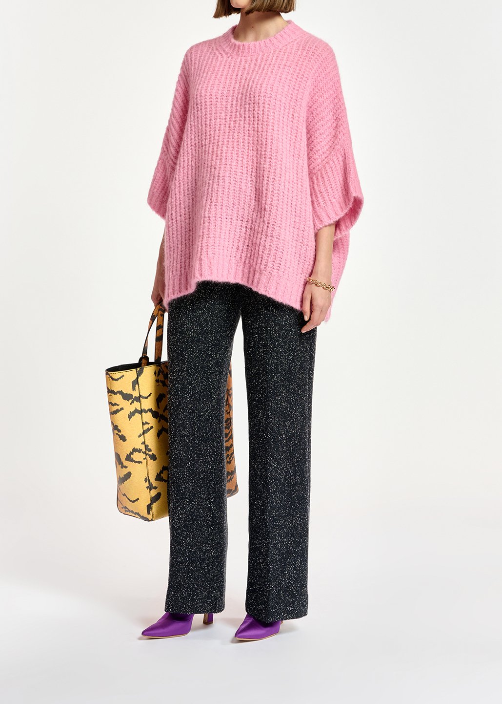 Pull boxy rose RE—SSENTIEL seconde main photo 8