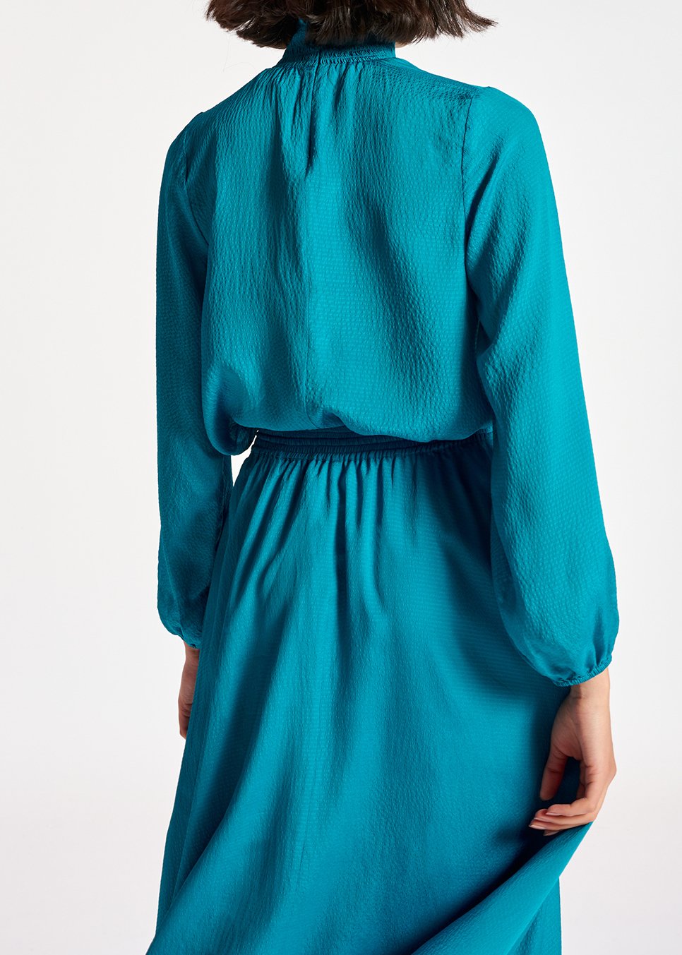 Blauwe top met wijde pasvorm RE—SSENTIEL tweedehands photo 4