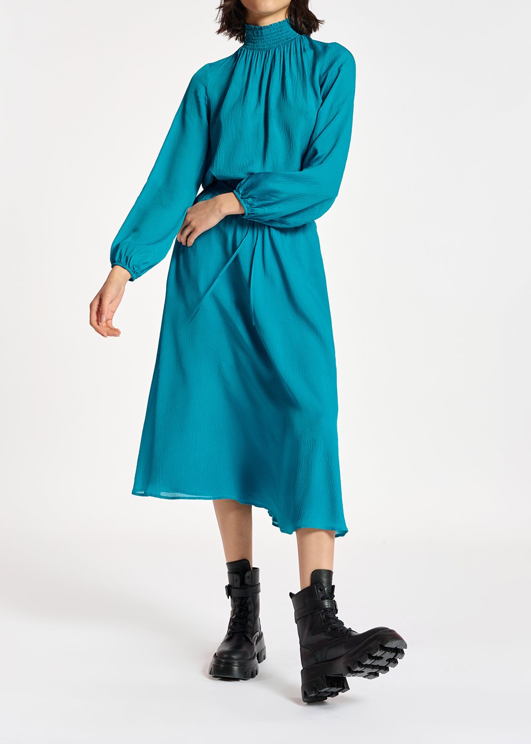Blauwe top met wijde pasvorm RE—SSENTIEL tweedehands photo 5