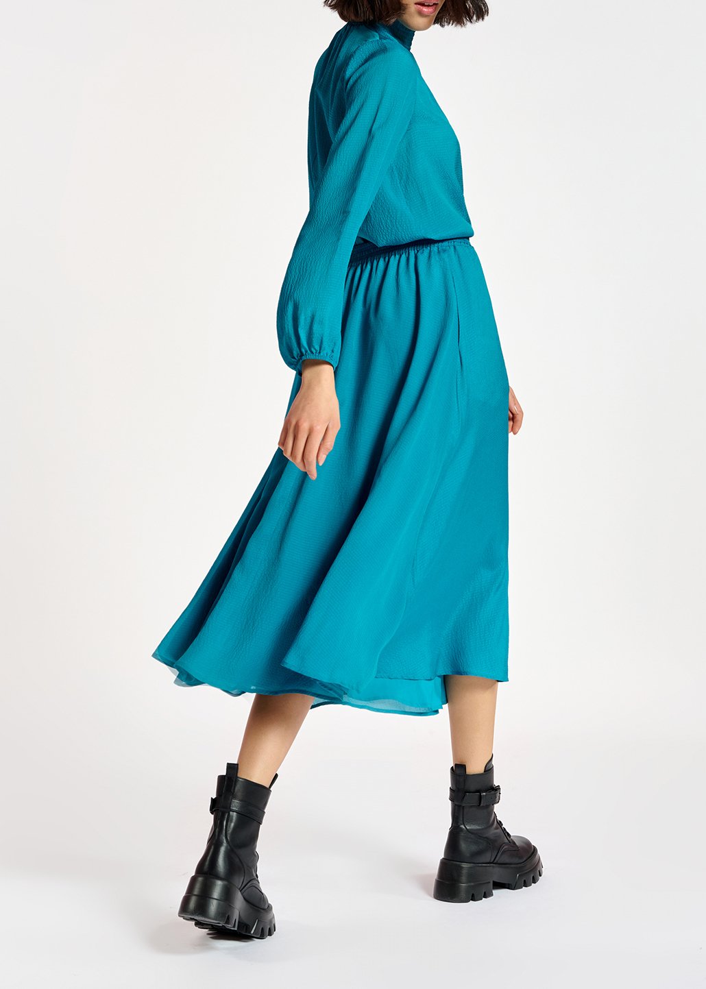 Blauwe top met wijde pasvorm RE—SSENTIEL tweedehands photo 6