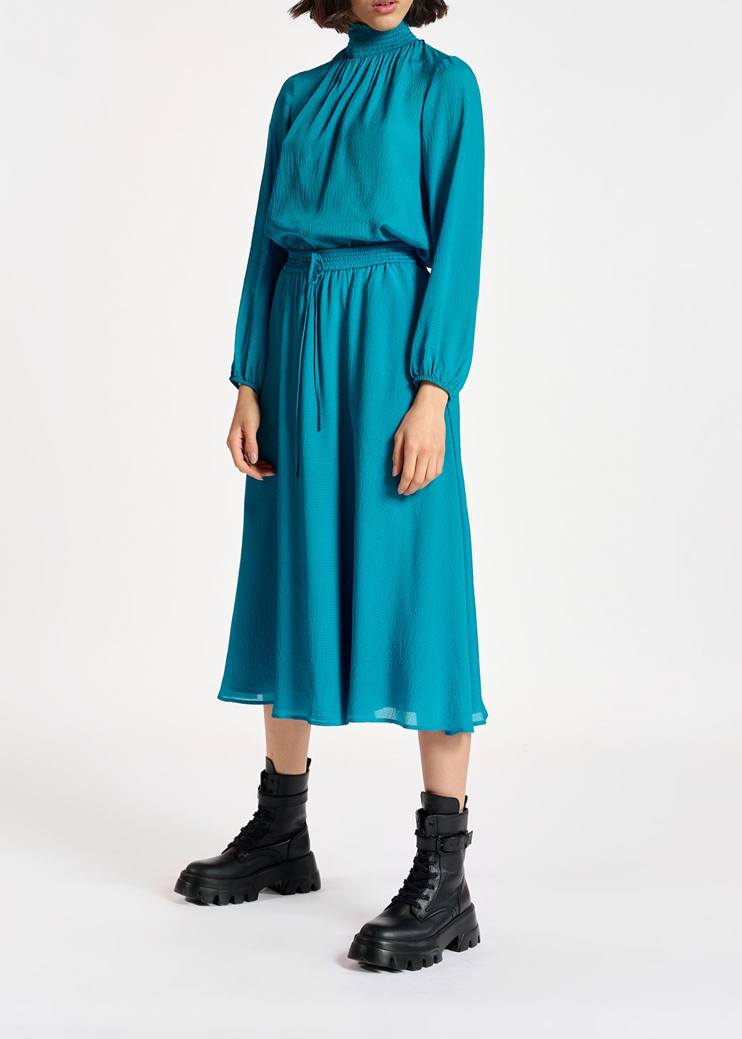 Blauwe top met wijde pasvorm RE—SSENTIEL tweedehands photo 8