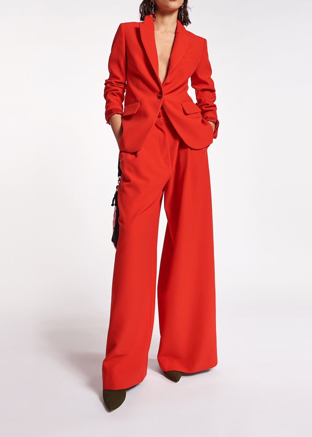 Veste rouge à  coupe ajustée RE—SSENTIEL seconde main photo 3