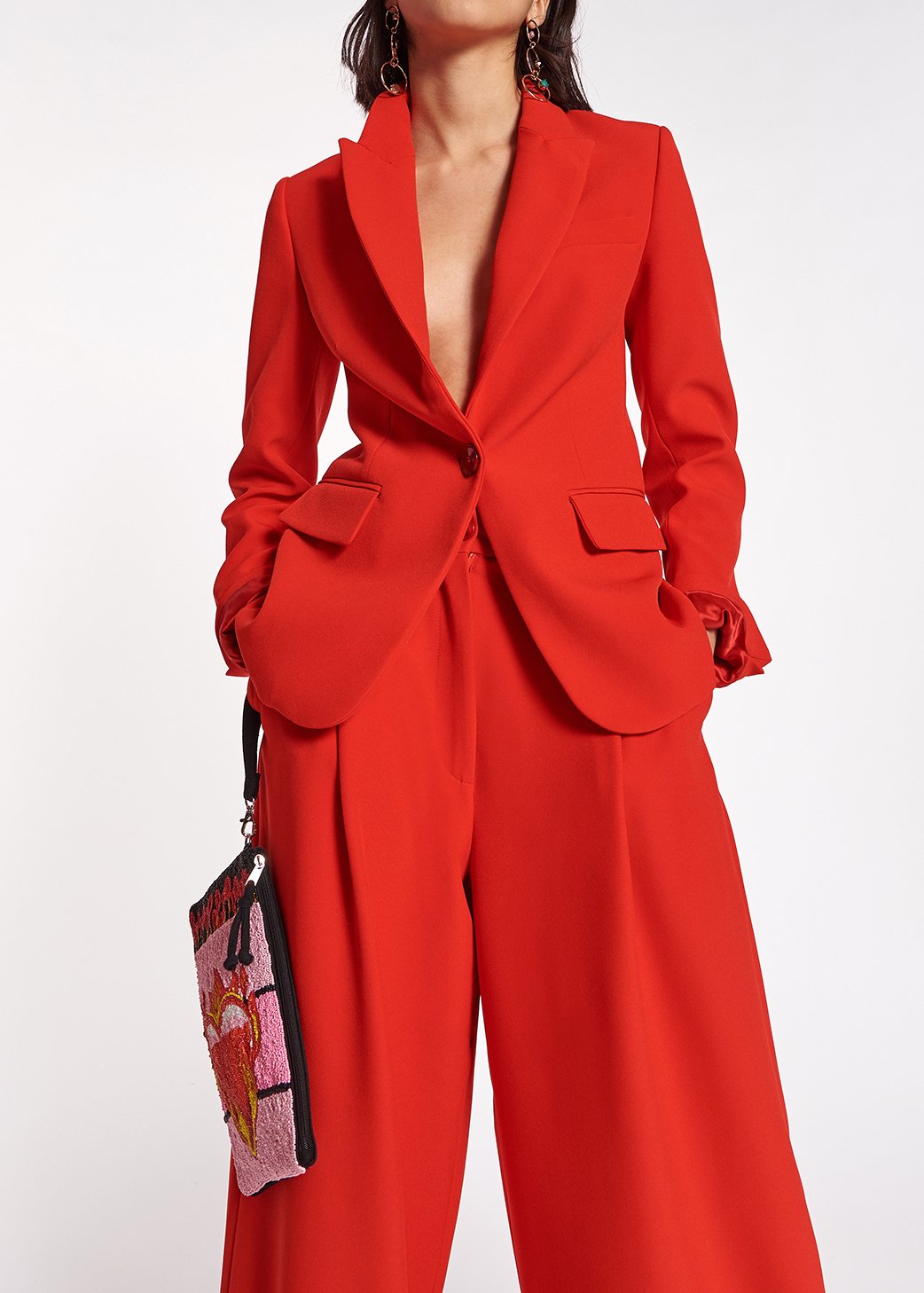 Veste rouge à  coupe ajustée RE—SSENTIEL seconde main photo 5