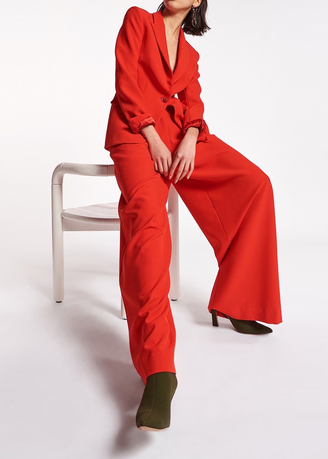 Veste rouge à  coupe ajustée RE—SSENTIEL seconde main photo 6