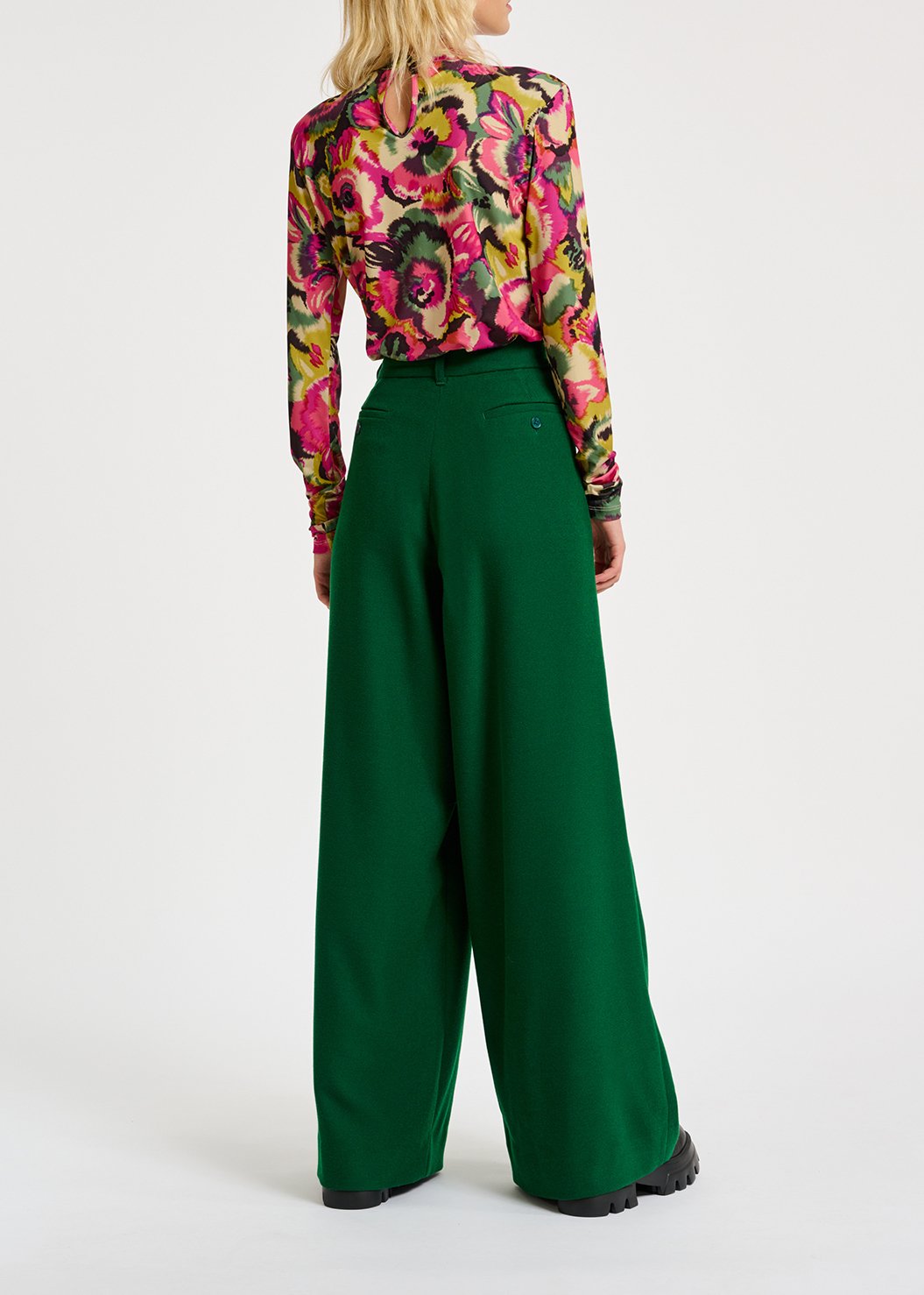 Multicolor floral-print mock neck top RE—SSENTIEL second-hand photo 8
