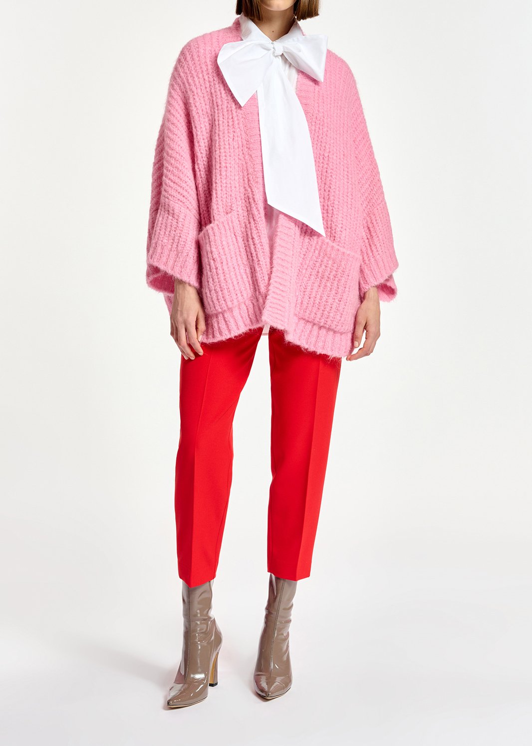 Rode broek met smal toelopende pijpen RE—SSENTIEL tweedehands photo 5